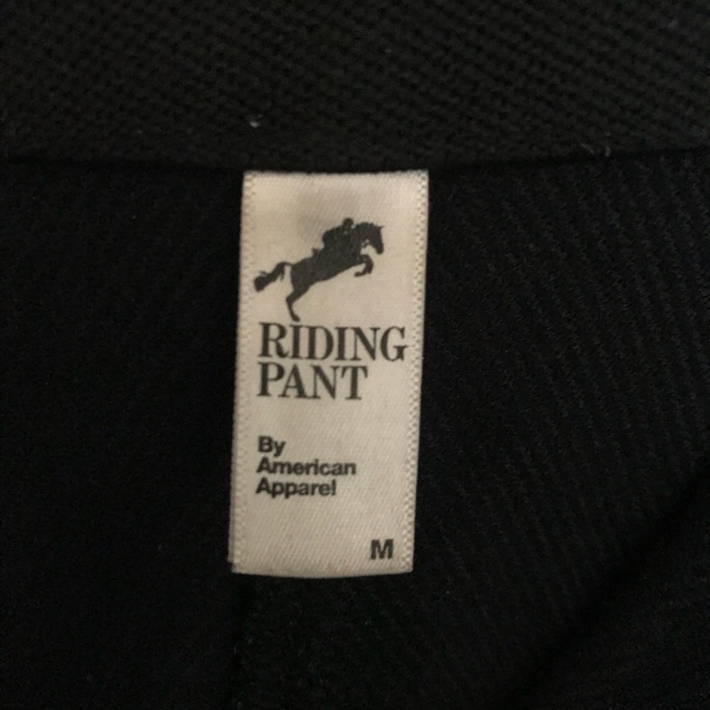 American Apparel black high waisted riding pants